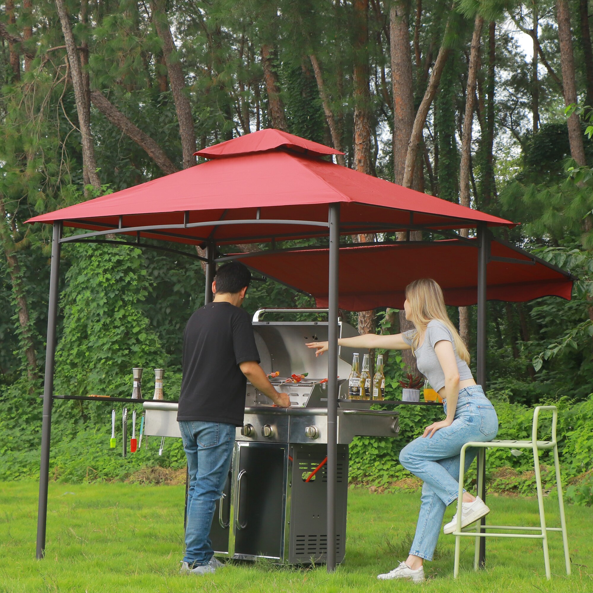 StarEcho CH-G85-CR Wood-Resin-Gazebos - View #2