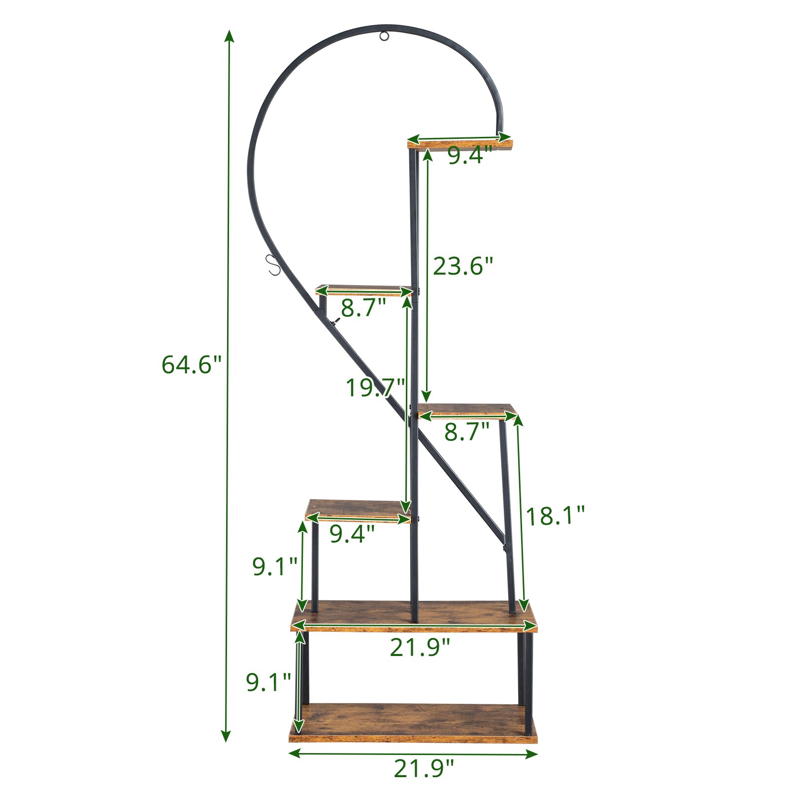 Winado 303031711717 Plant-Stand - View #5