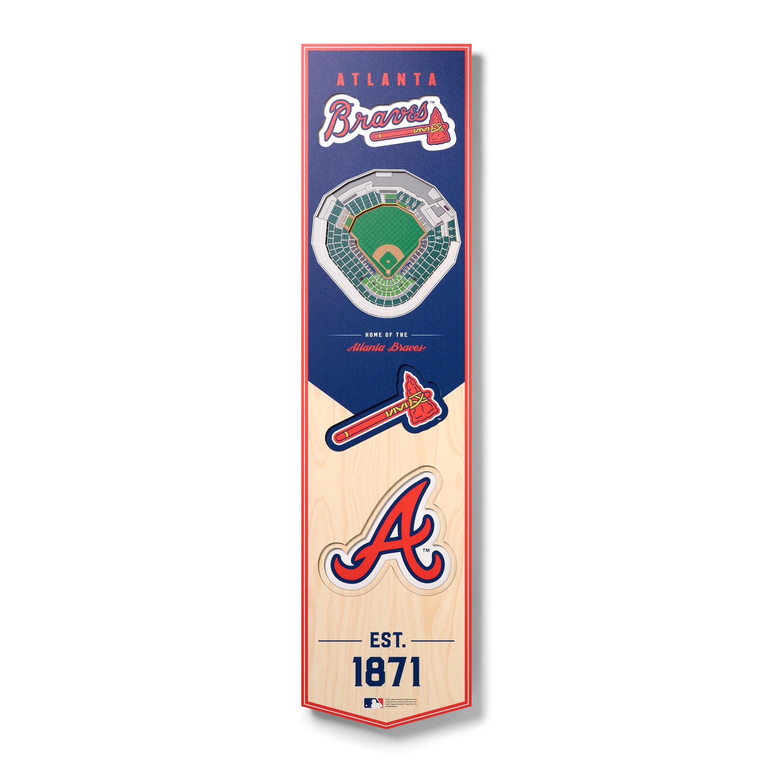 Atlanta Braves 3D StadiumViews Picture Frame SunTrust Park