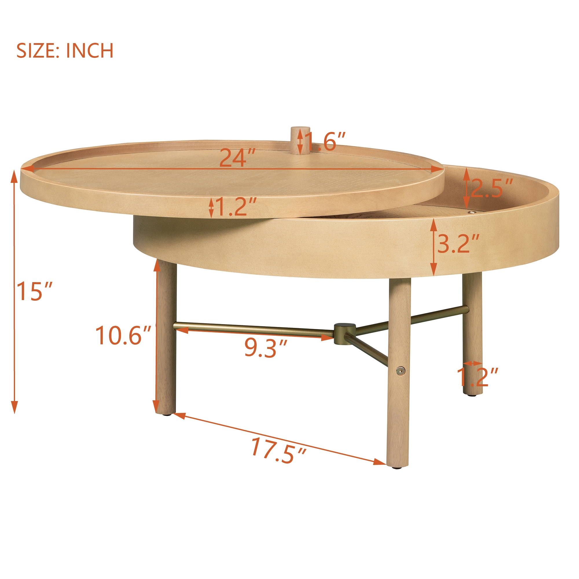 ModernLuxe L3P-N735P185132N Coffee-Tables - View #6
