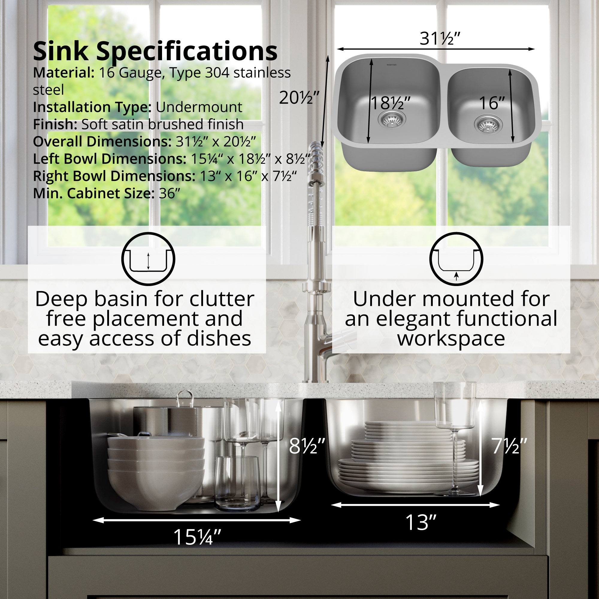 Karran PU53R-PK1 Kitchen-Sinks - View #5