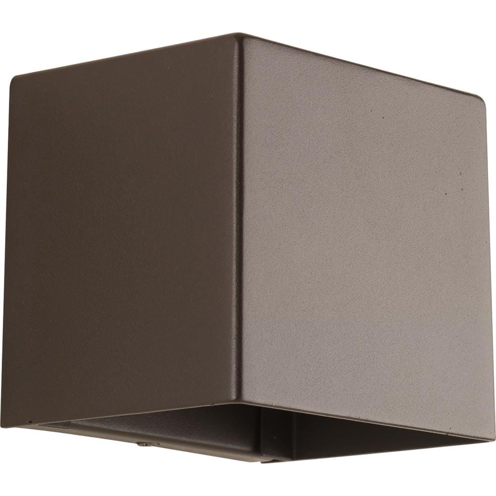 Progress Lighting P5635-2030K9 Cornice LED 5-in H Antique Bronze Hardwired Dark Sky Integrated LED Outdoor Wall Light