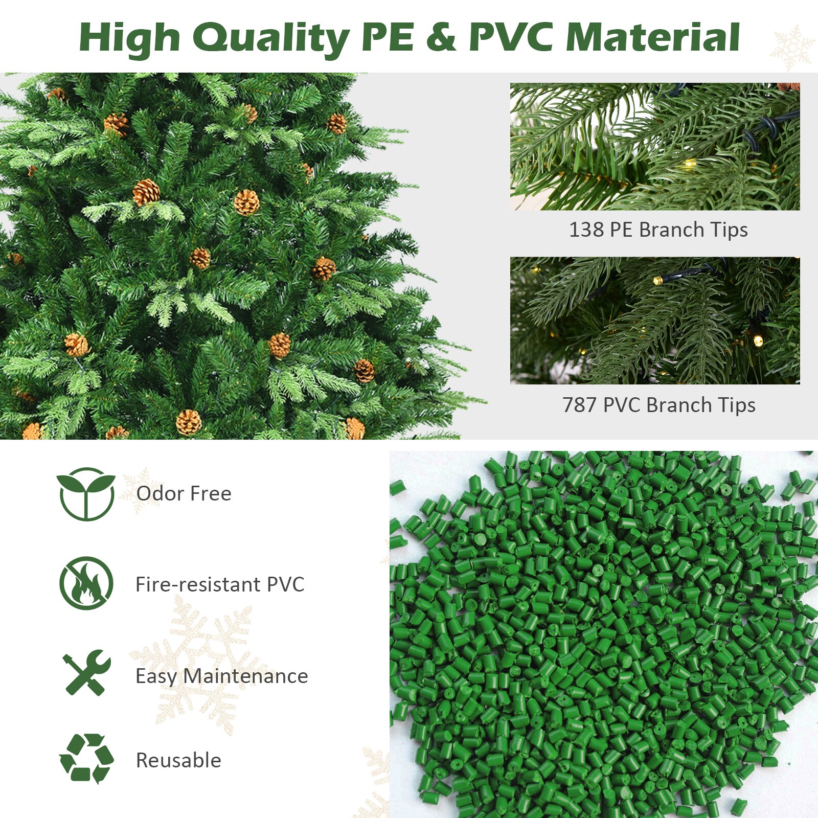 Forclover ALHY-635CM Artificial-Christmas-Trees - View #6
