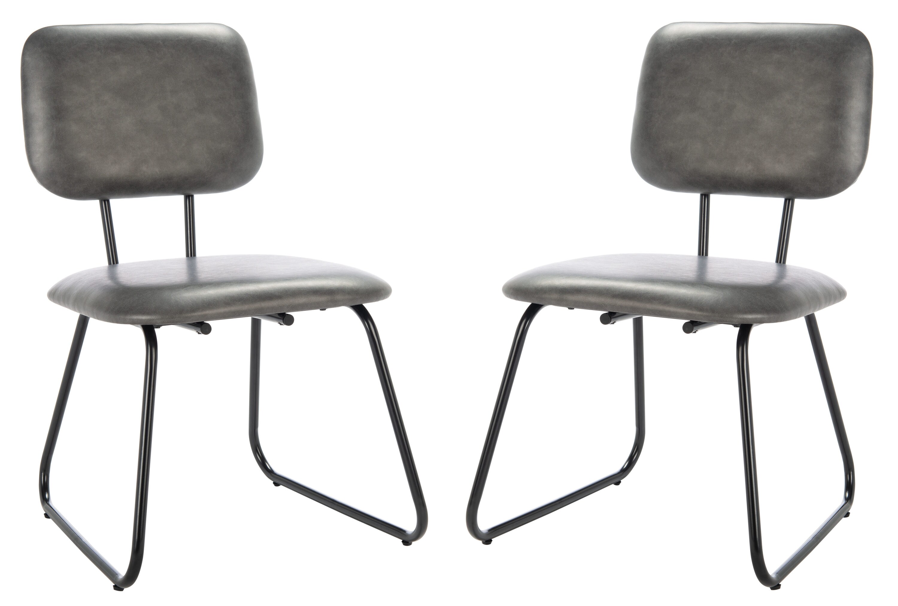 Safavieh ACH6205F-SET2 Chavelle Modern Gray/Black Accent Chair