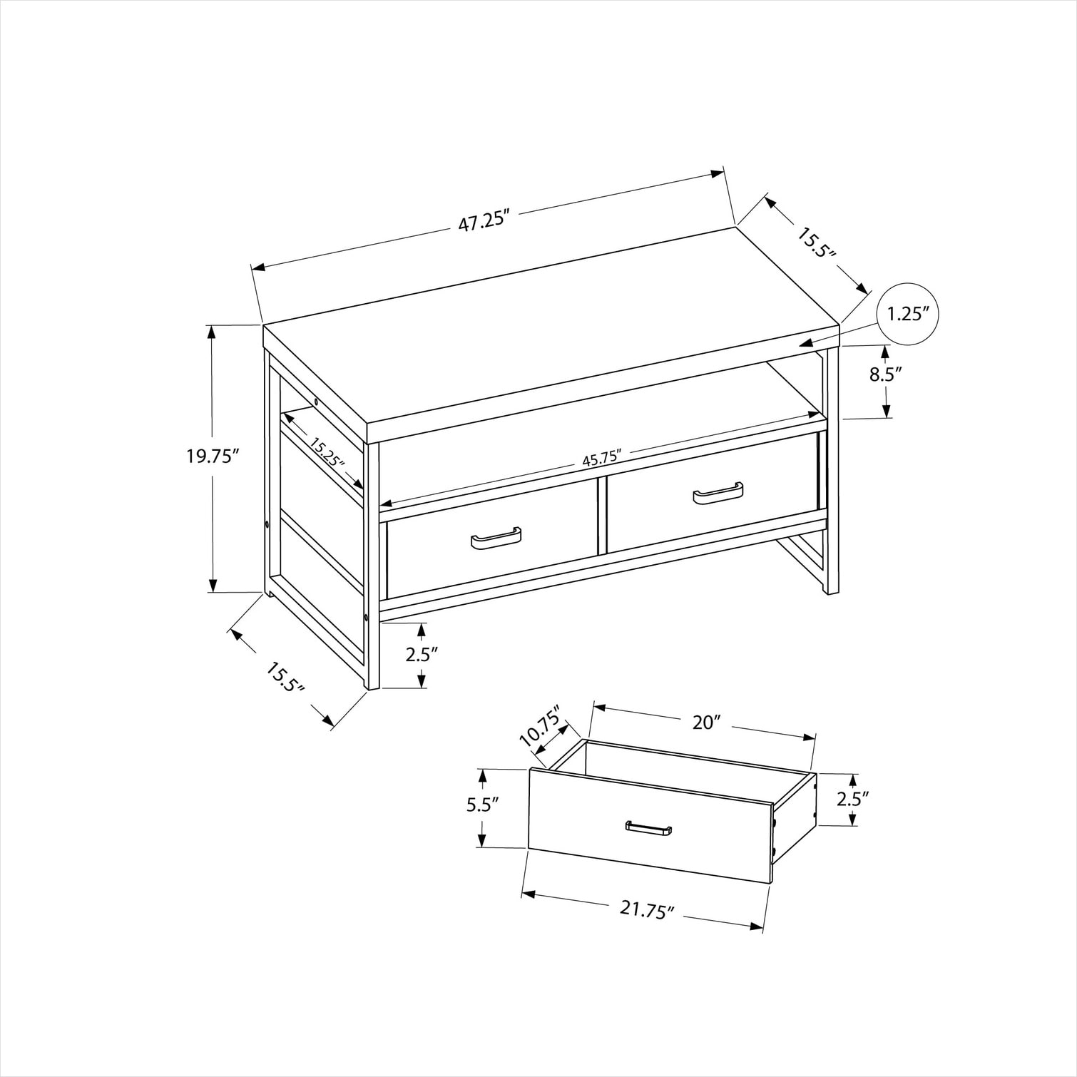 SUNCREAT 36U112FAZTN4 Tv-Stands - View #3