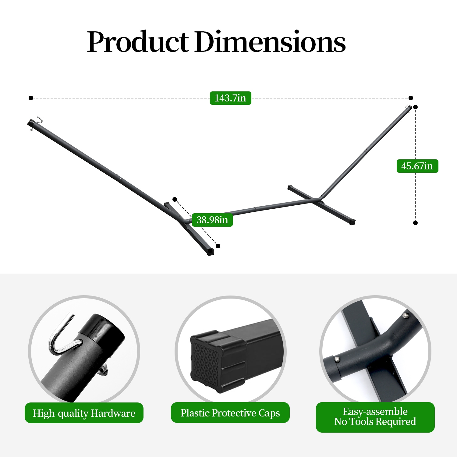  OLF-TY-MI-72 Hammock-Stands - View #4