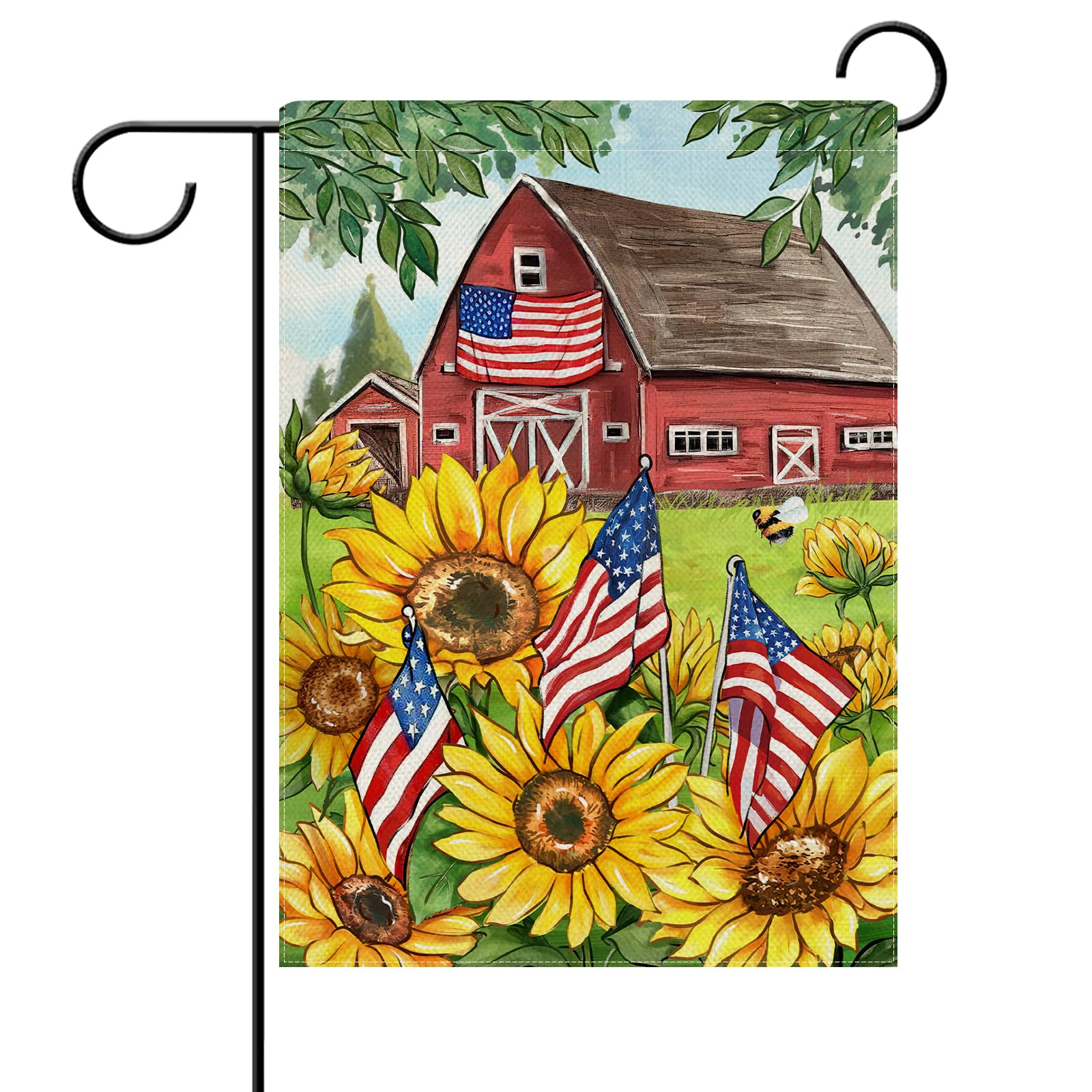 Spring Floig Justincity Spring Summer Sunflower Decorative Garden Flag Double Sided ...