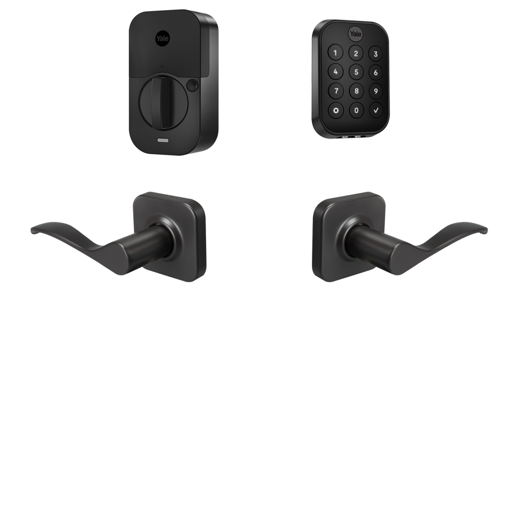 Yale Assure Lock 2 Norwood Bundle Black Suede Smart Lock Electronic Deadbolt and Handleset with Wifi Bluetooth Keypad B-YRD430-BLE-NW-BSP Sansujyuku sansujyuku.com