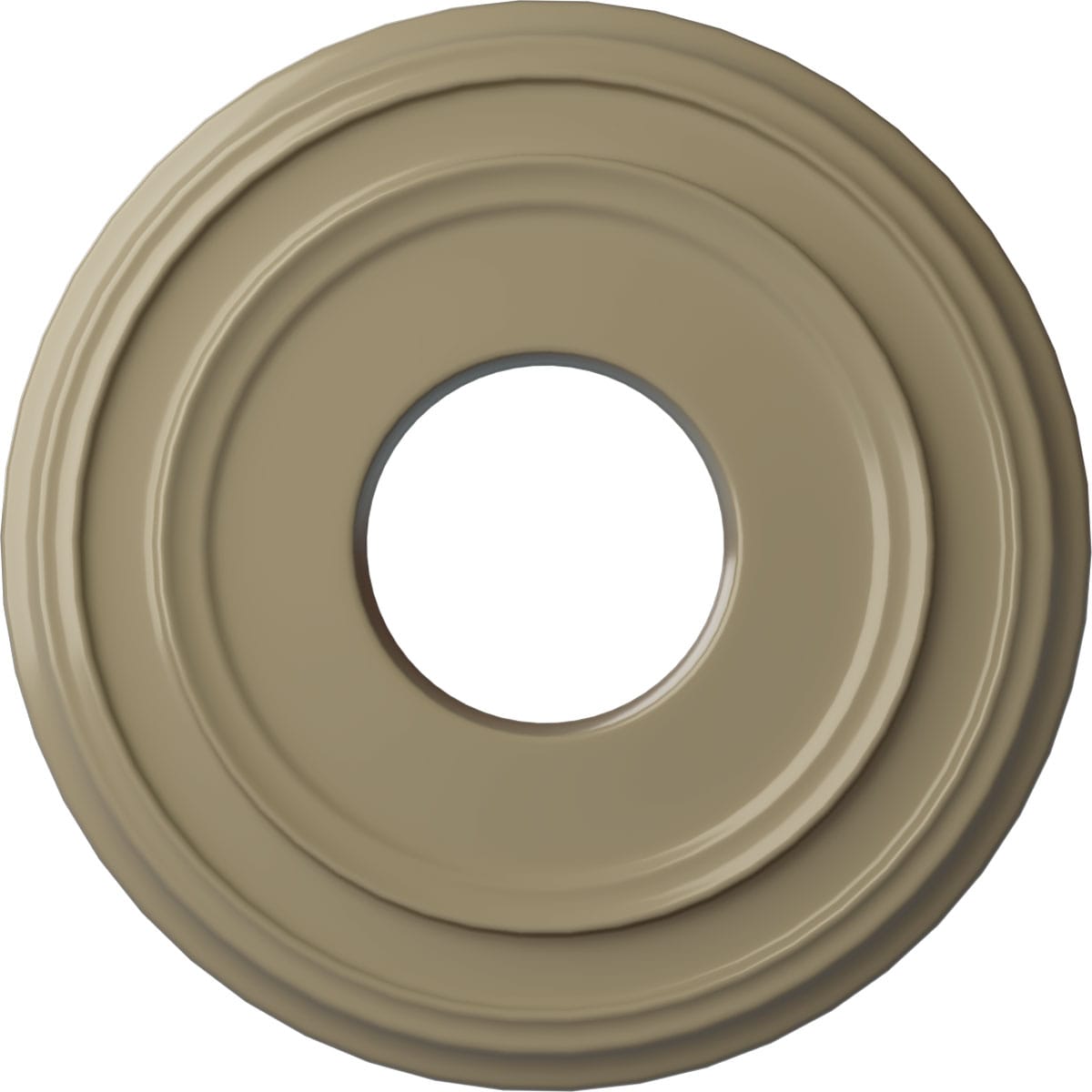 Ekena Millwork CM12CLGDF Classic 12.375-in W x 12.375-in L Painted Gobi Desert Polyurethane Whole Ceiling Medallion