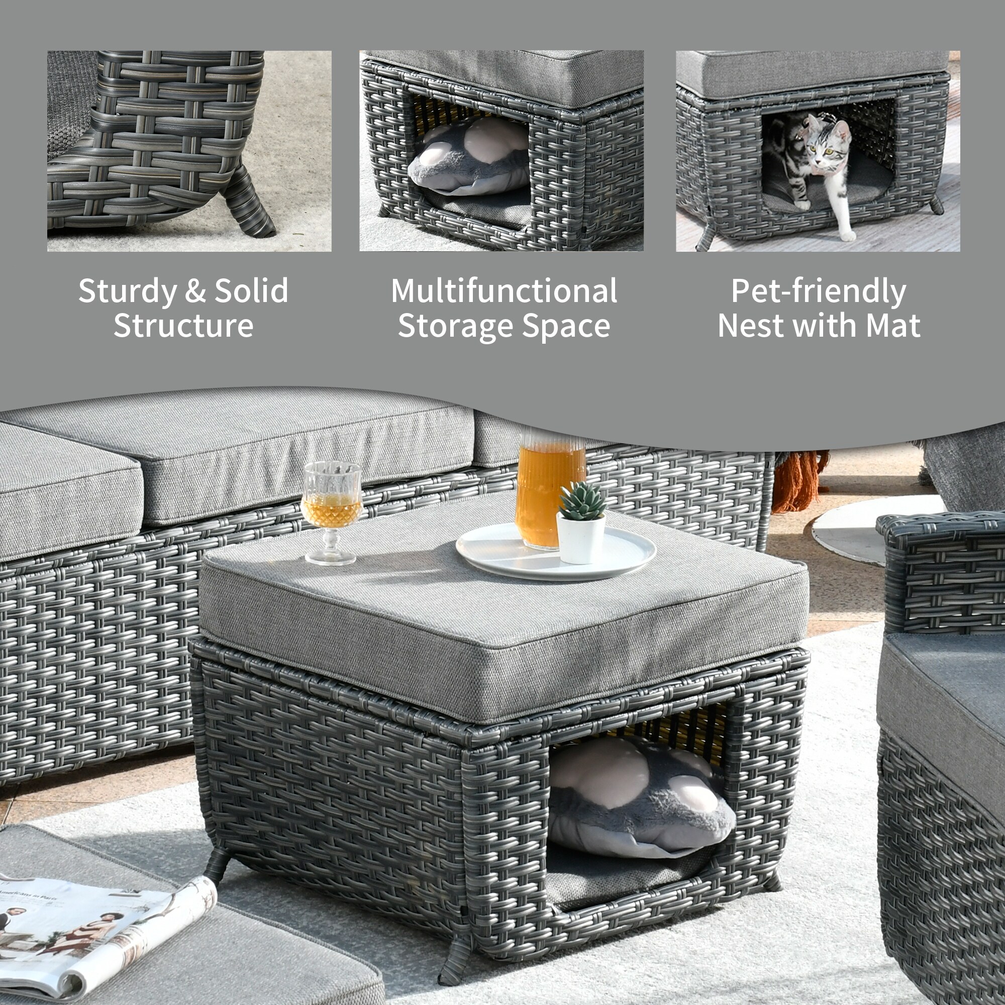 Ovios BP-205Y Patio-Conversation-Sets - View #2