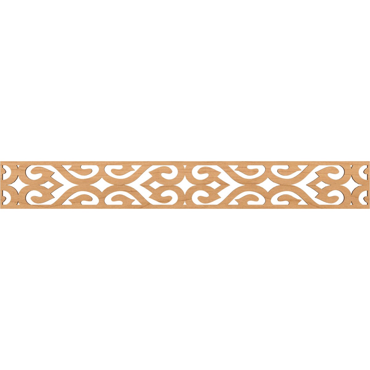 Ekena Millwork MLDA06X46KEEMA Keene Fretwork Flat Trim 6-in x 3.86-ft Maple Brown Unfinished 2156800 Pierced Wall Panel Moulding