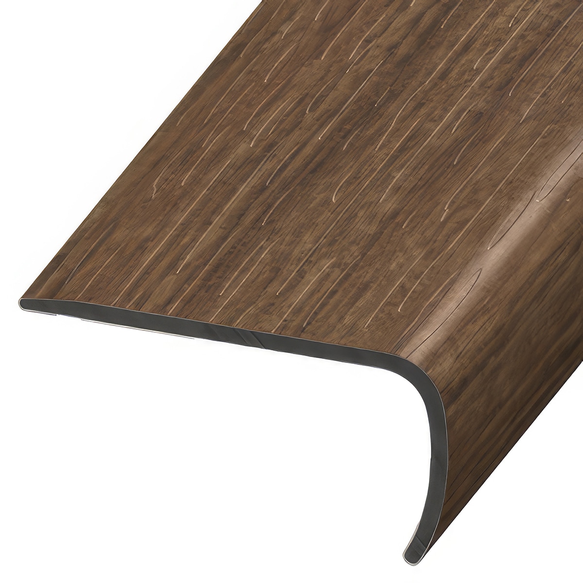 Versatrim VE-114279 BassCore Lucida-BassCore-Chestnut Prefinished 1-in T x 2-in W x 94-in L PVC Square cap