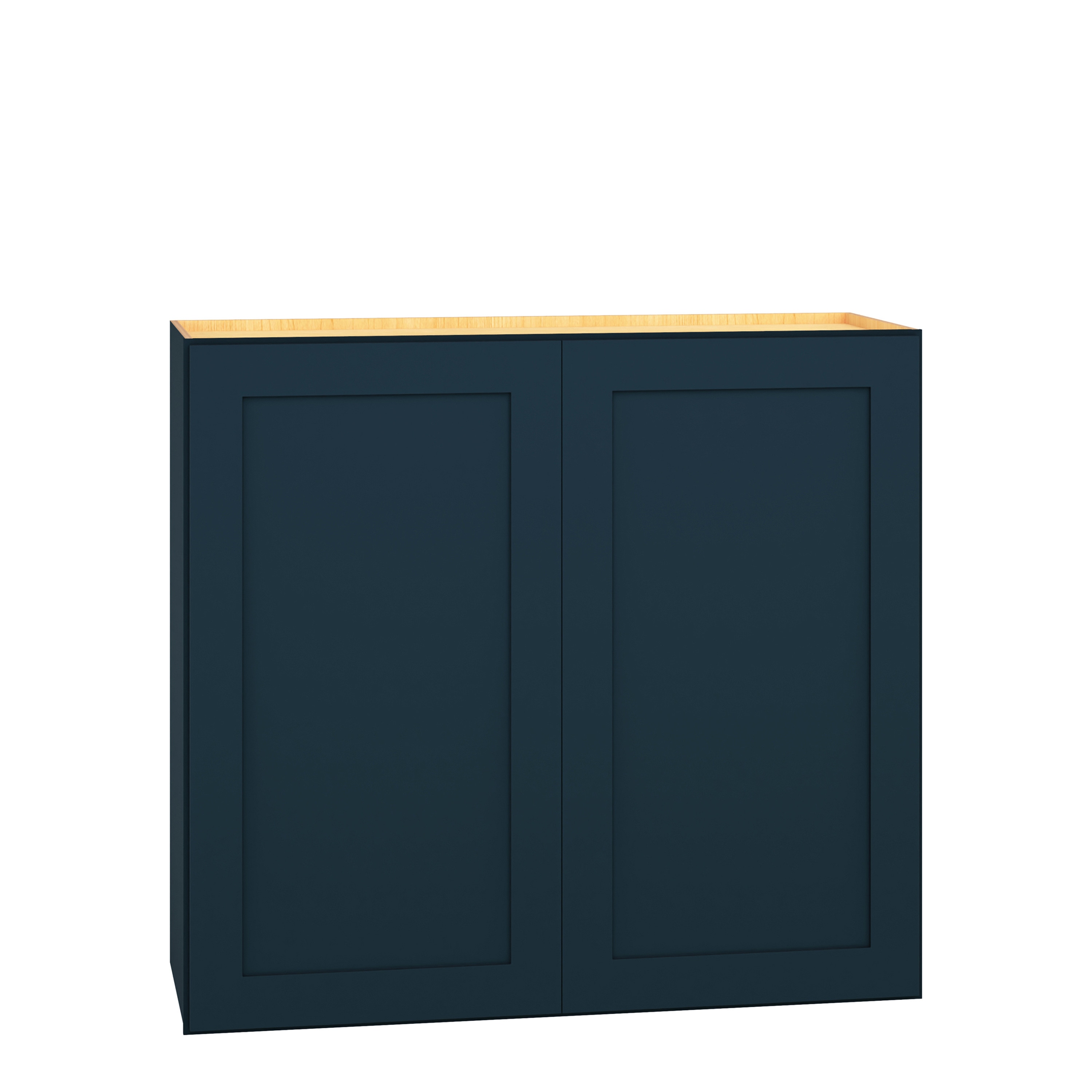 Diamond Express 330 W3330 Jamestown 33-in W x 30-in H x 12-in D Regatta Blue Wall Fully assembled Plywood Cabinet (Recessed Panel Shaker)