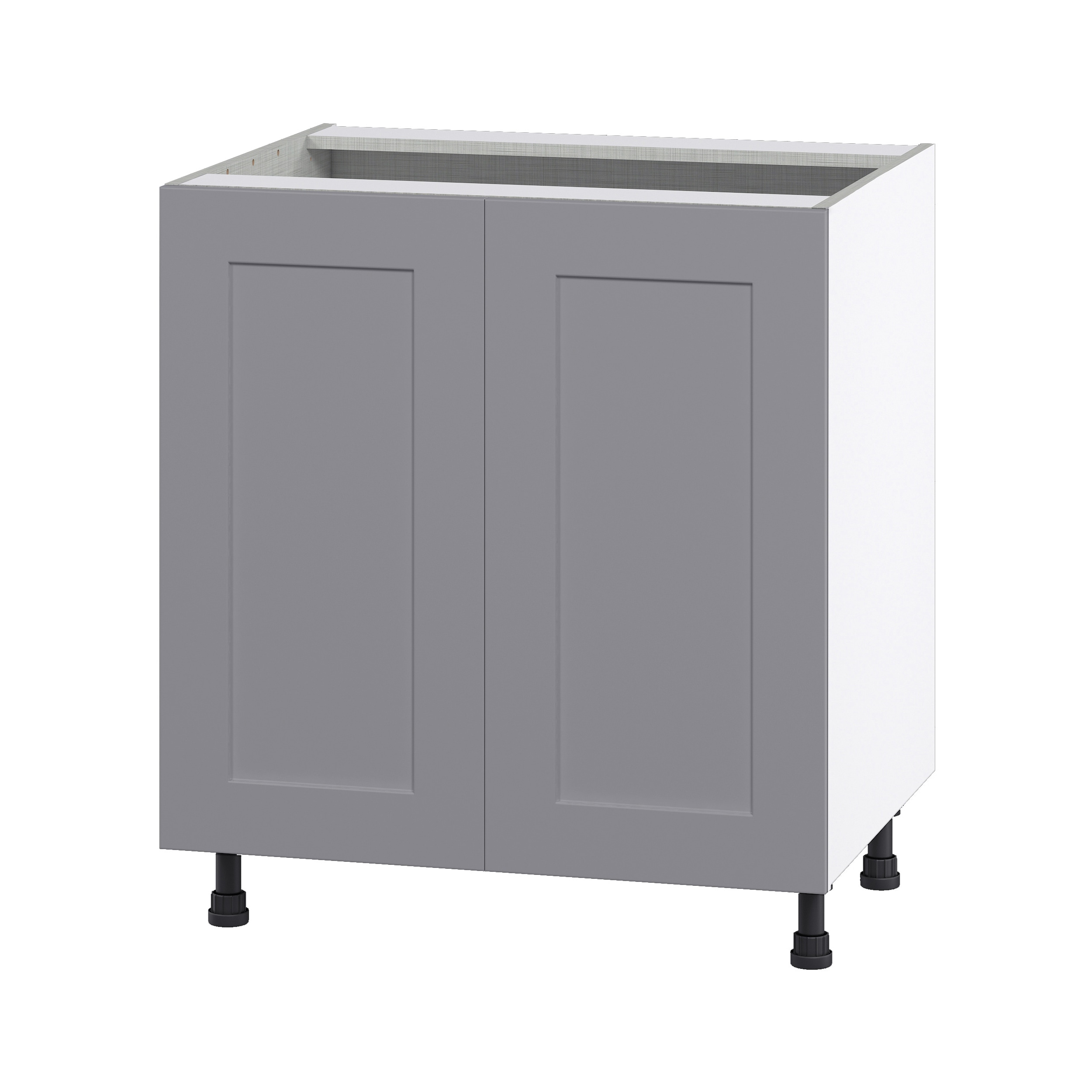 Hugo&Borg Beaumont 36-in W x 34.5-in H x 24-in D Slate Gray Base Fully Assembled Cabinet (Flat Panel Shaker Door Style)