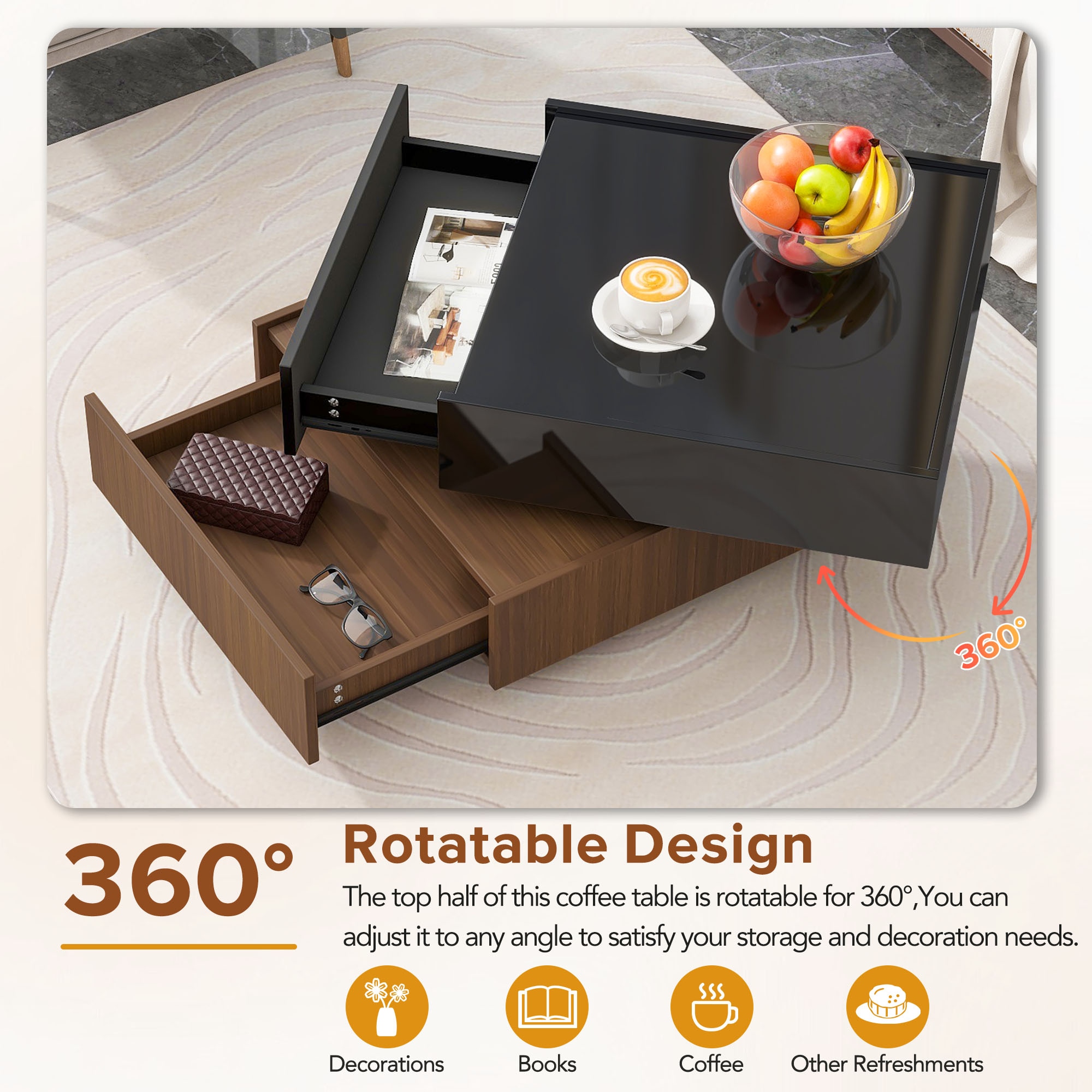 ModernLuxe WF321197AAB Coffee-Tables - View #2