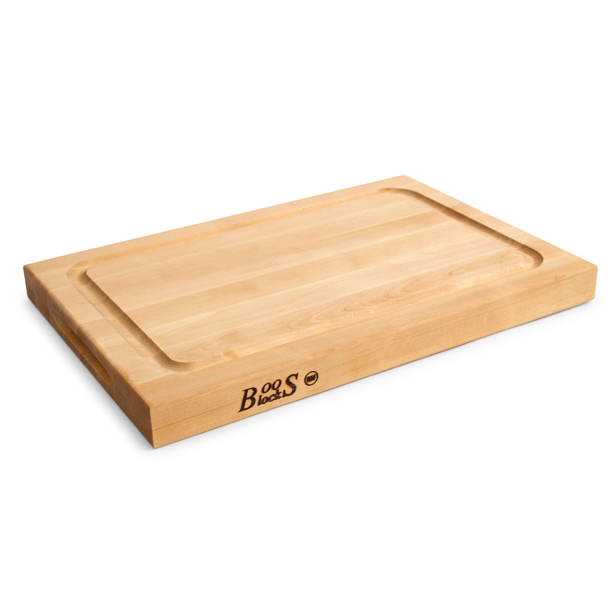 Maple Wood 18" x 12" Reversible Cutting Board with Juice Groove