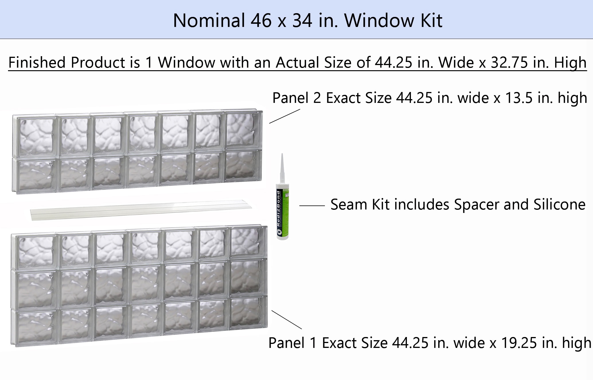 REDI2SET S4634DC Glass-Block-Windows - View #2