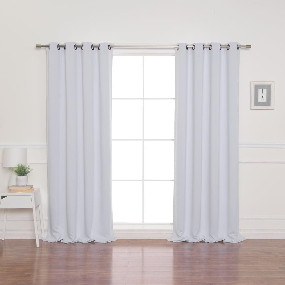 Best Home Fashion GROM-63-VAPOR 63-Inches Vapor Blackout Grommet Curtain panel pair