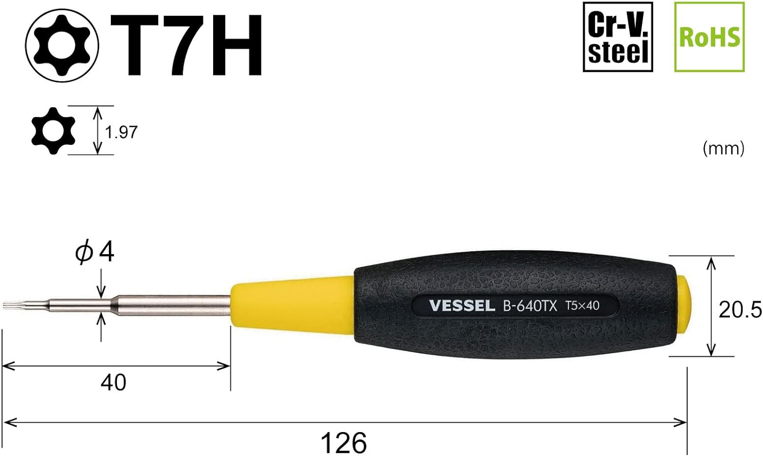 VESSEL 640T7H40 Screwdrivers-Individual - View #2