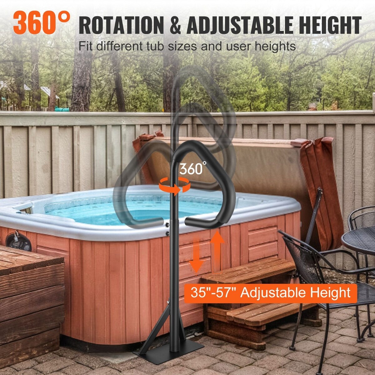 Tooliom D0102HPB5U6 Hot-Tub-Spa-Steps - View #5