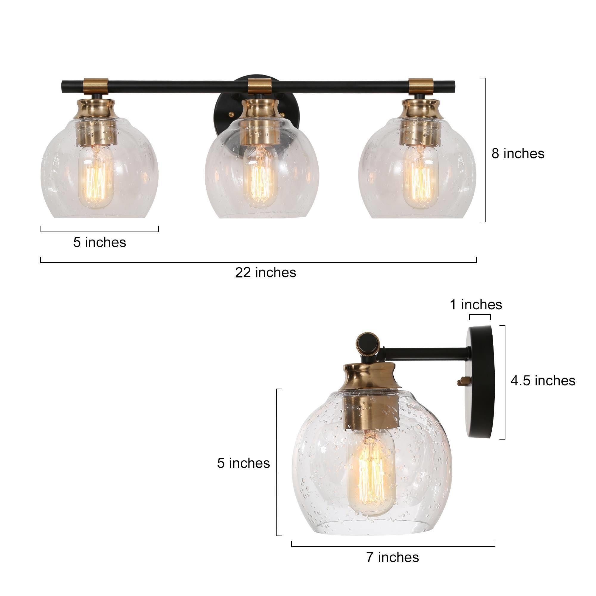 ZEVNI Yaltro 22-in 3-Light Polished Brass LED Modern/Contemporary ...