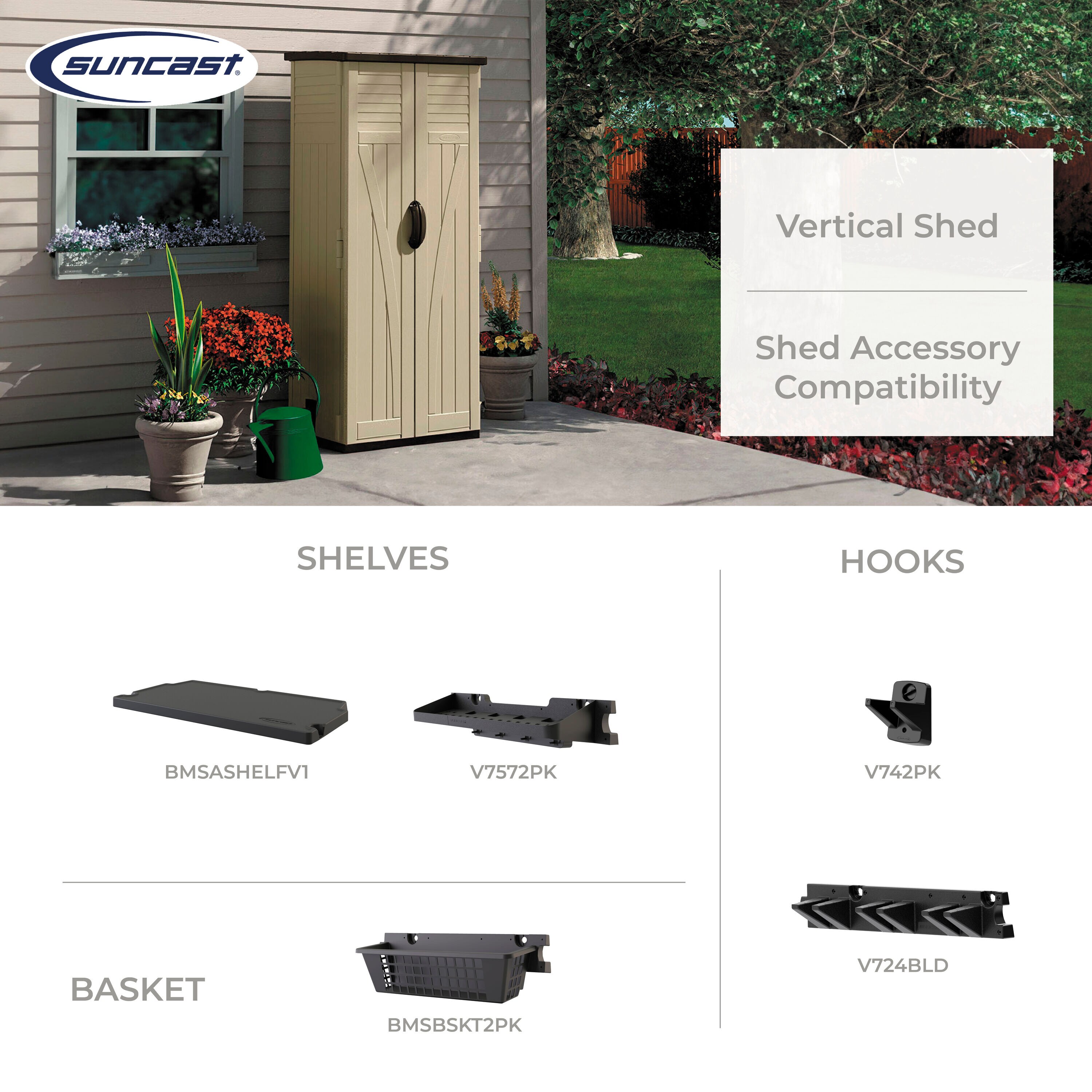 Suncast BMS2000 Vinyl-Resin-Storage-Buildings - View #4