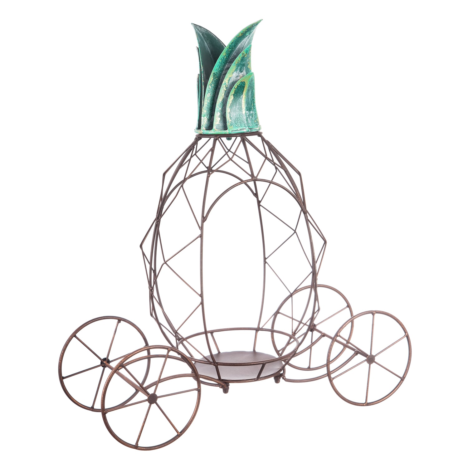 Evergreen Q56149 7.87-in W x 20.75 H x 7.87-in D Green Metal Indoor/Outdoor Planter
