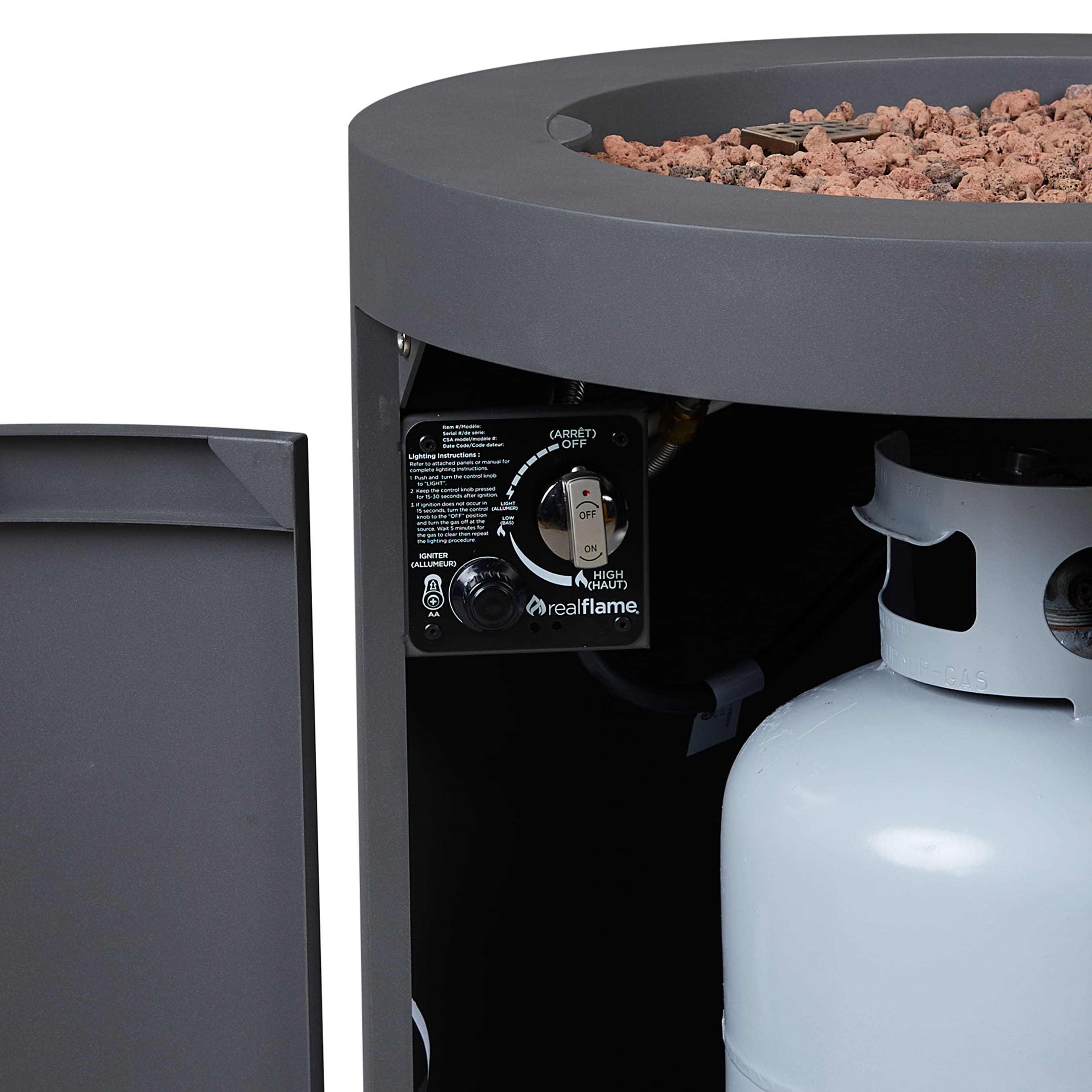 Real Flame 9810LP-WSLT Outdoor-Gas-Fireplaces - View #11