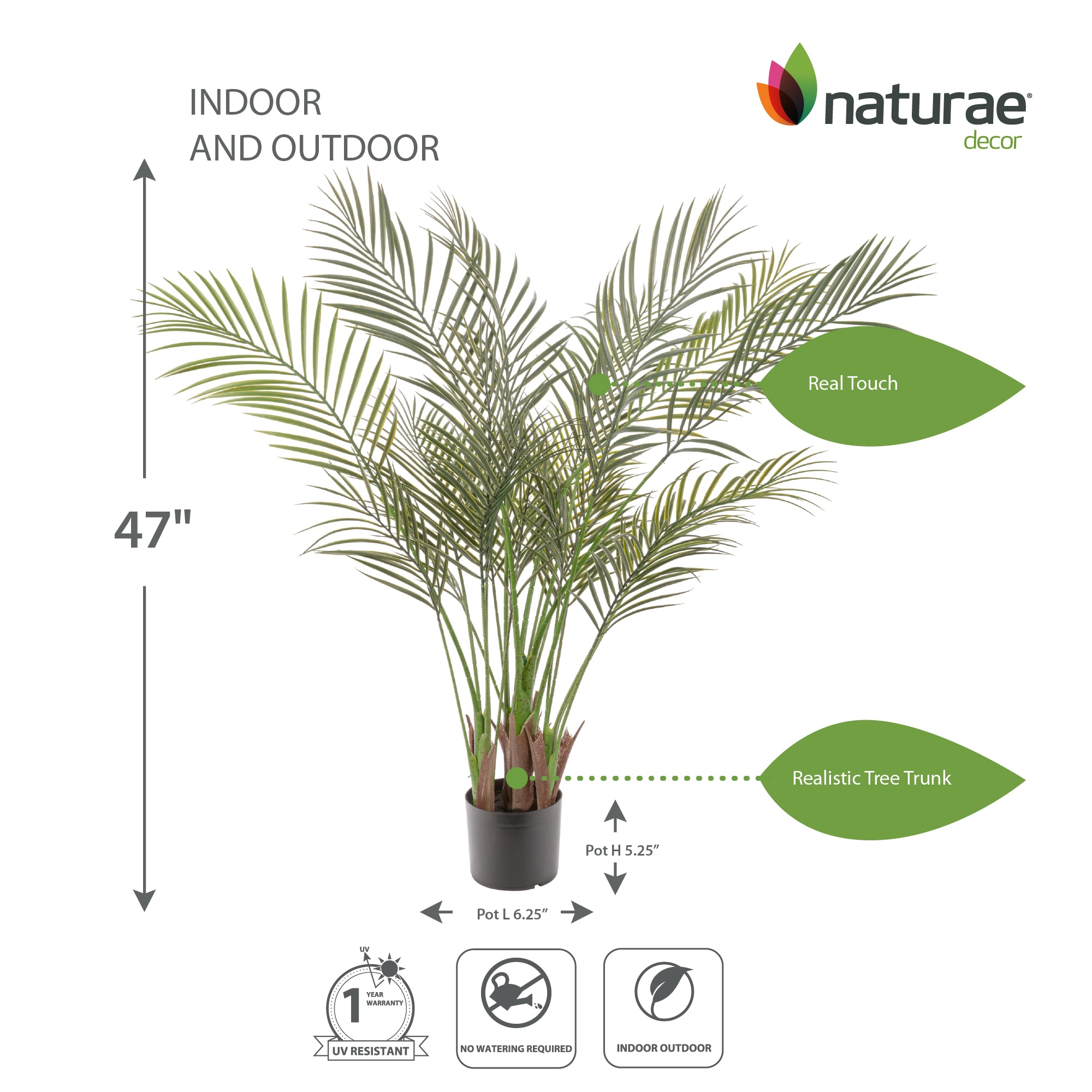 naturae decor OUT-PALM-47W Artificial-Plants-Trees - View #3