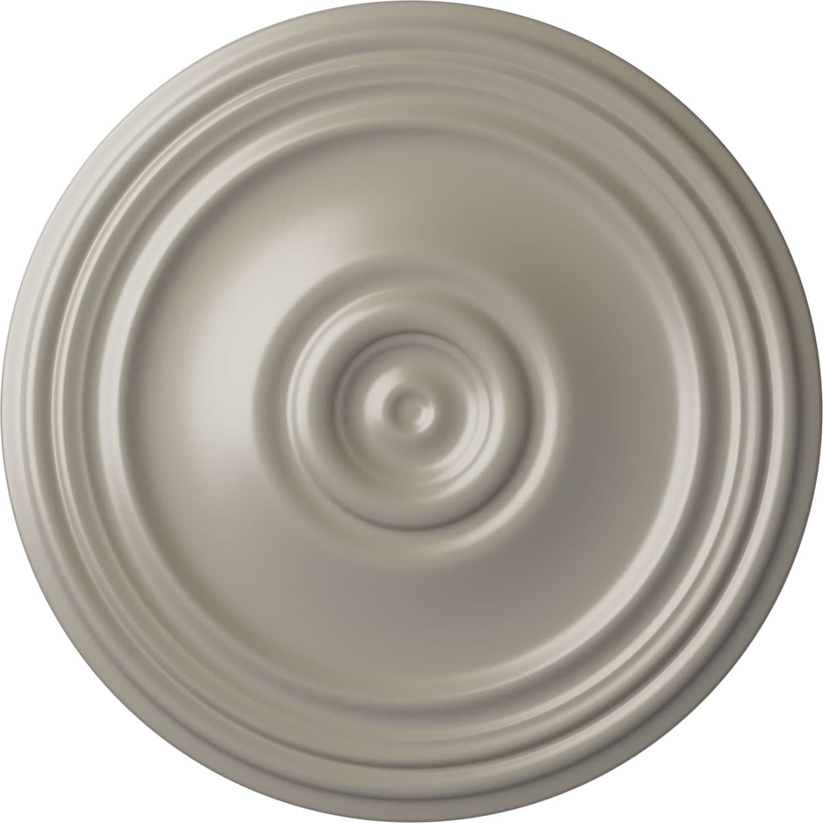 Ekena Millwork CM21REPWS Reece 21-in W x 21-in L Painted Pearl White Polyurethane Whole Ceiling Medallion