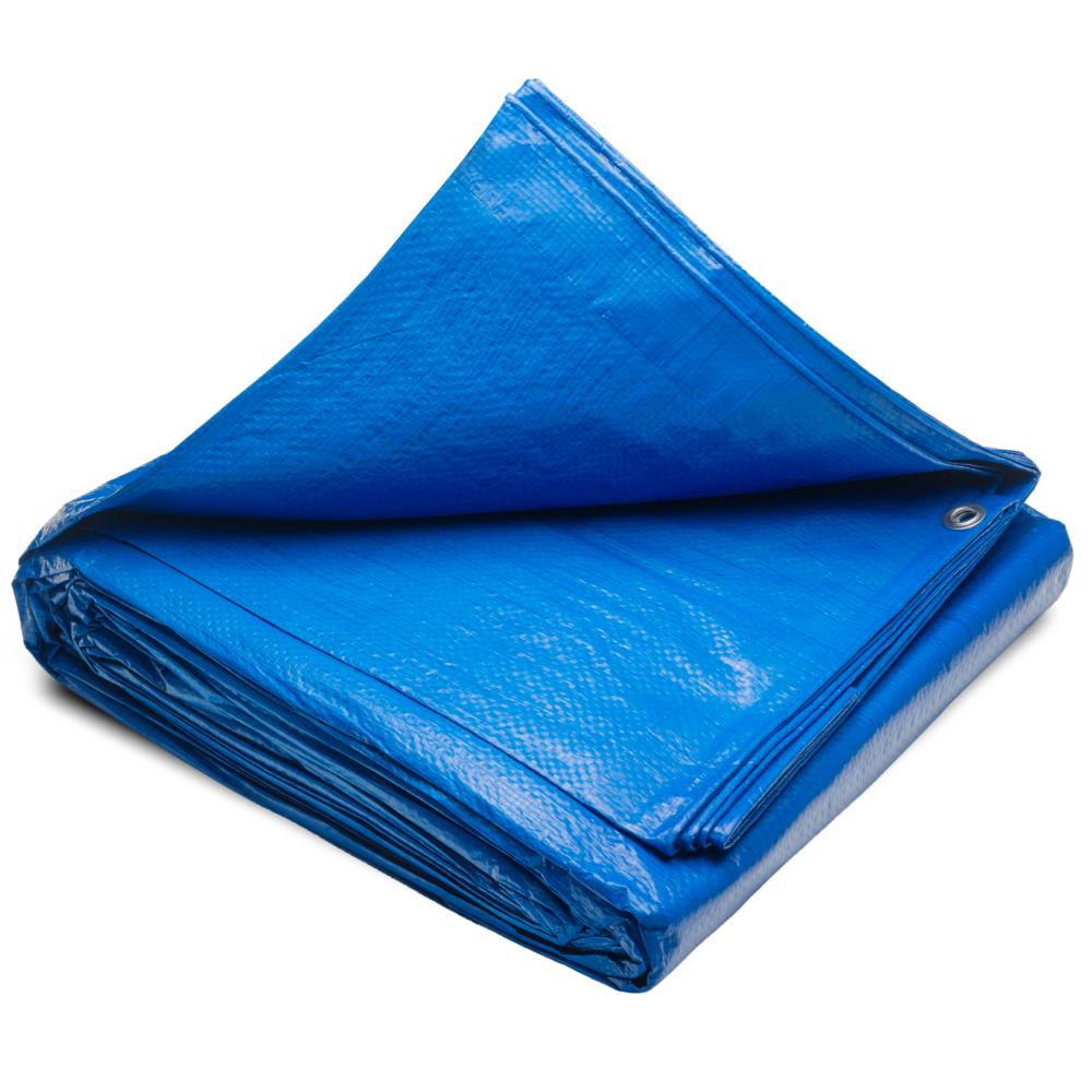 Boen 20 Ft X 25 Ft Blue Waterproof Commercial Polyethylene 9 Mil Tarp At 2421