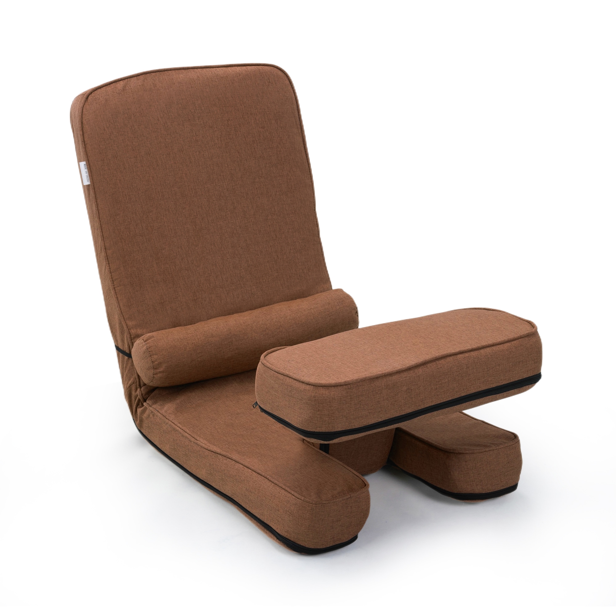 Mondawe MD-HG61U0164 Brown Contemporary/Modern Polyester Twin Futon