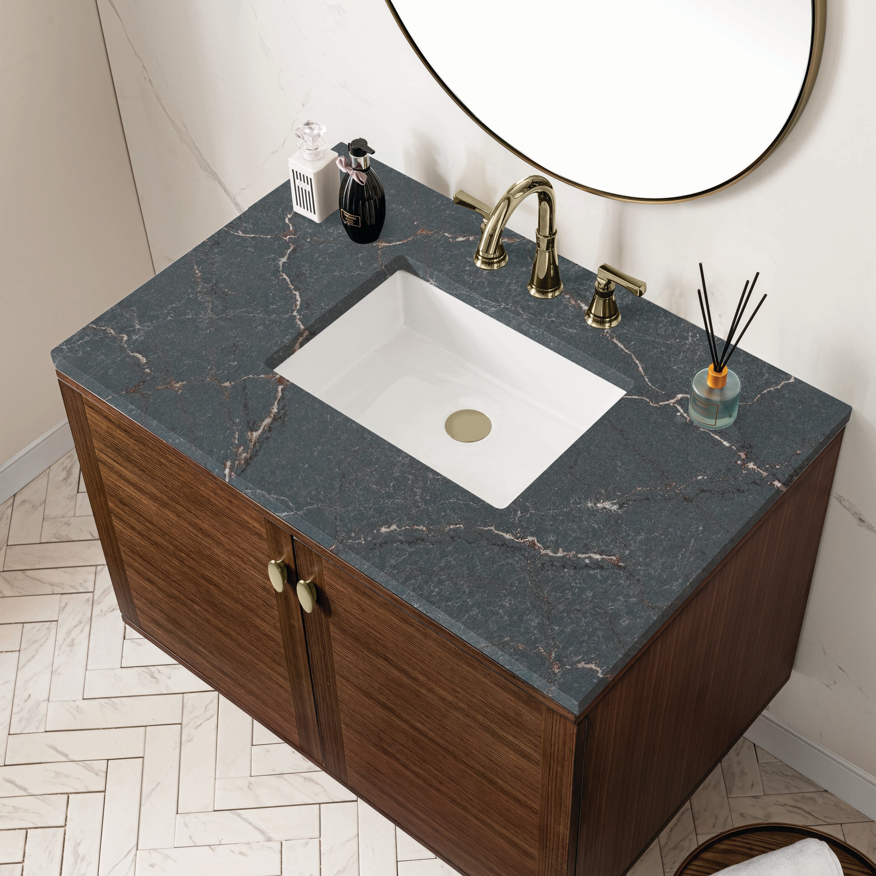 James Martin Vanities 670-V36-WLT-3PBL Bath-Vanity-Combo - View #9