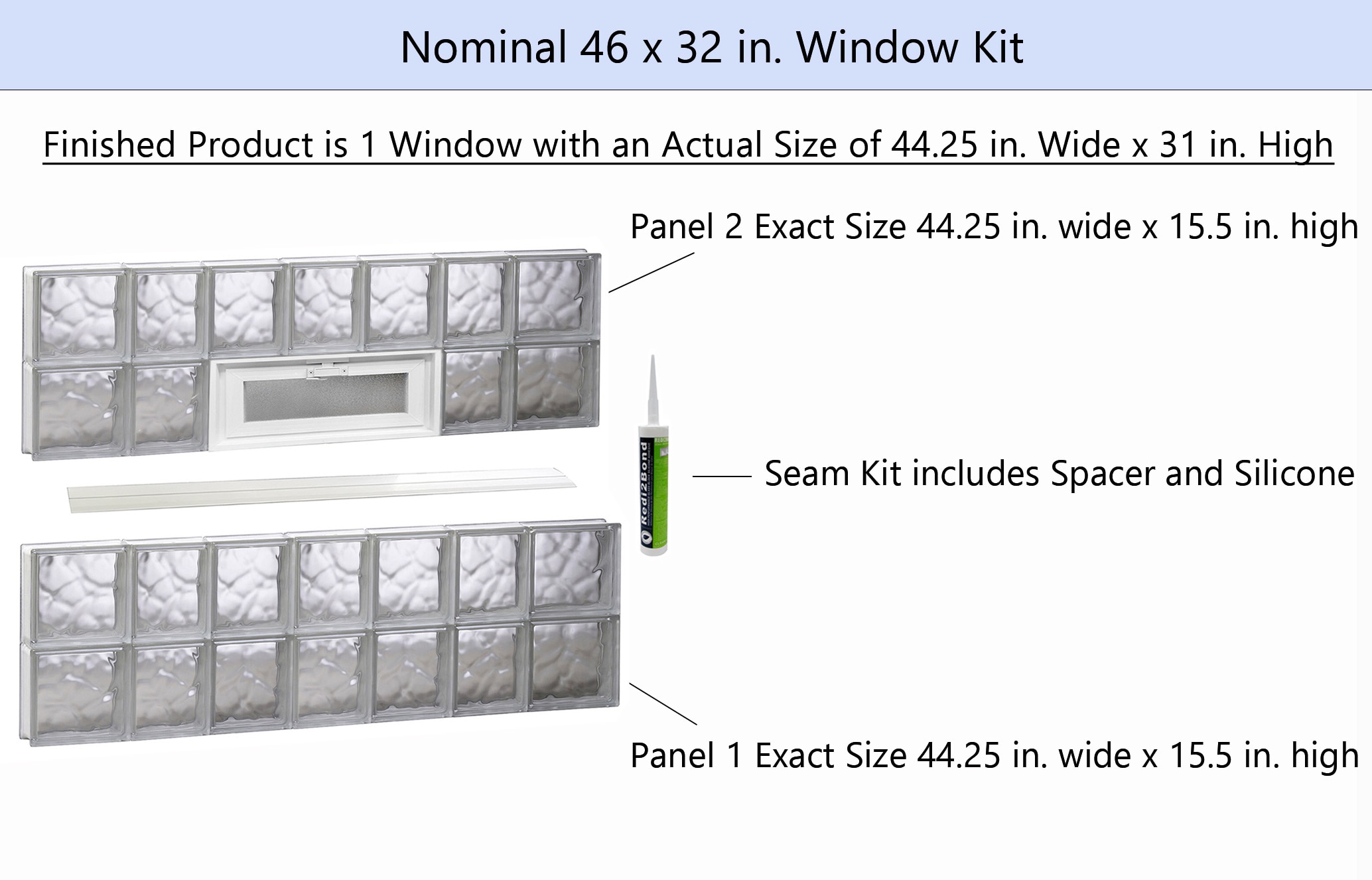 REDI2SET V4632DC Glass-Block-Windows - View #2