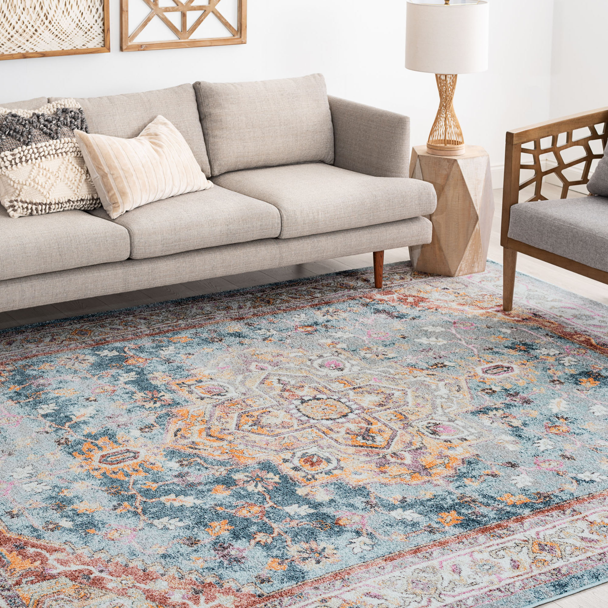 Tayse Soho Shag Benji SOH1101 Gray Area Rug - Carpetmart.com - Carpet Mart