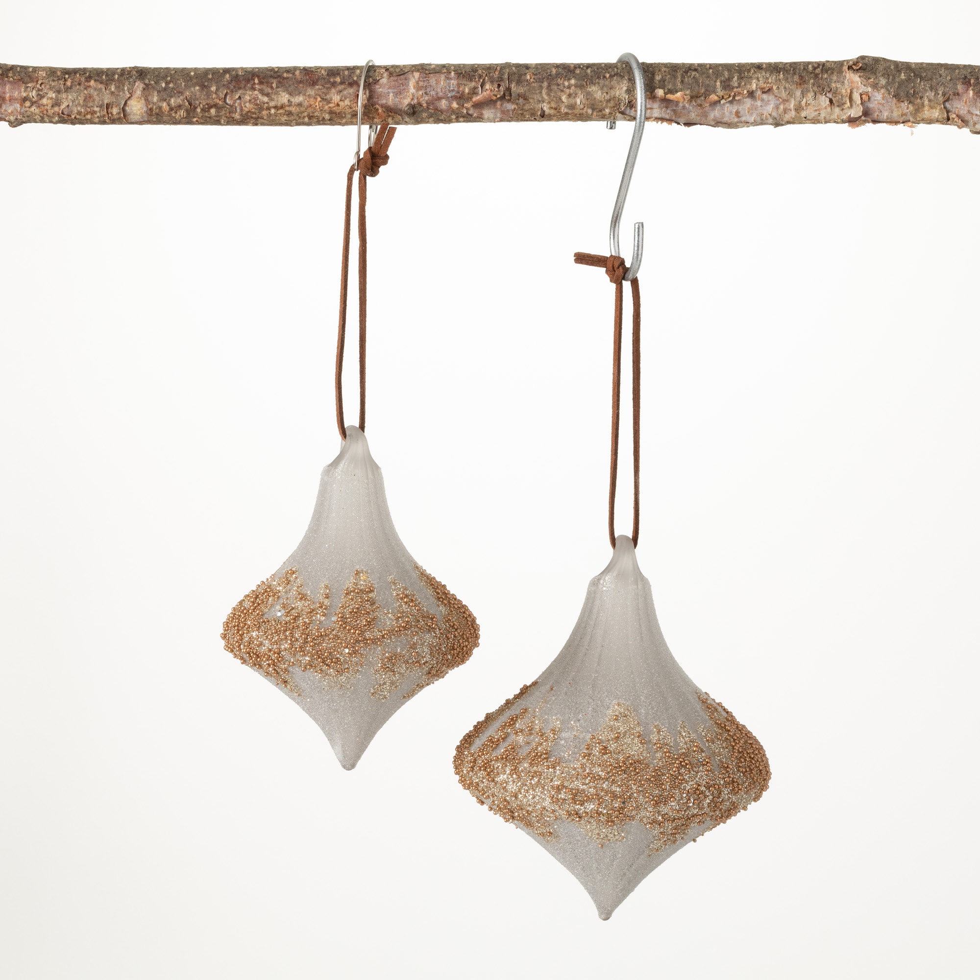 Sullivans OR10620 2 -Pack Gray Onion Standard Indoor Ornament set