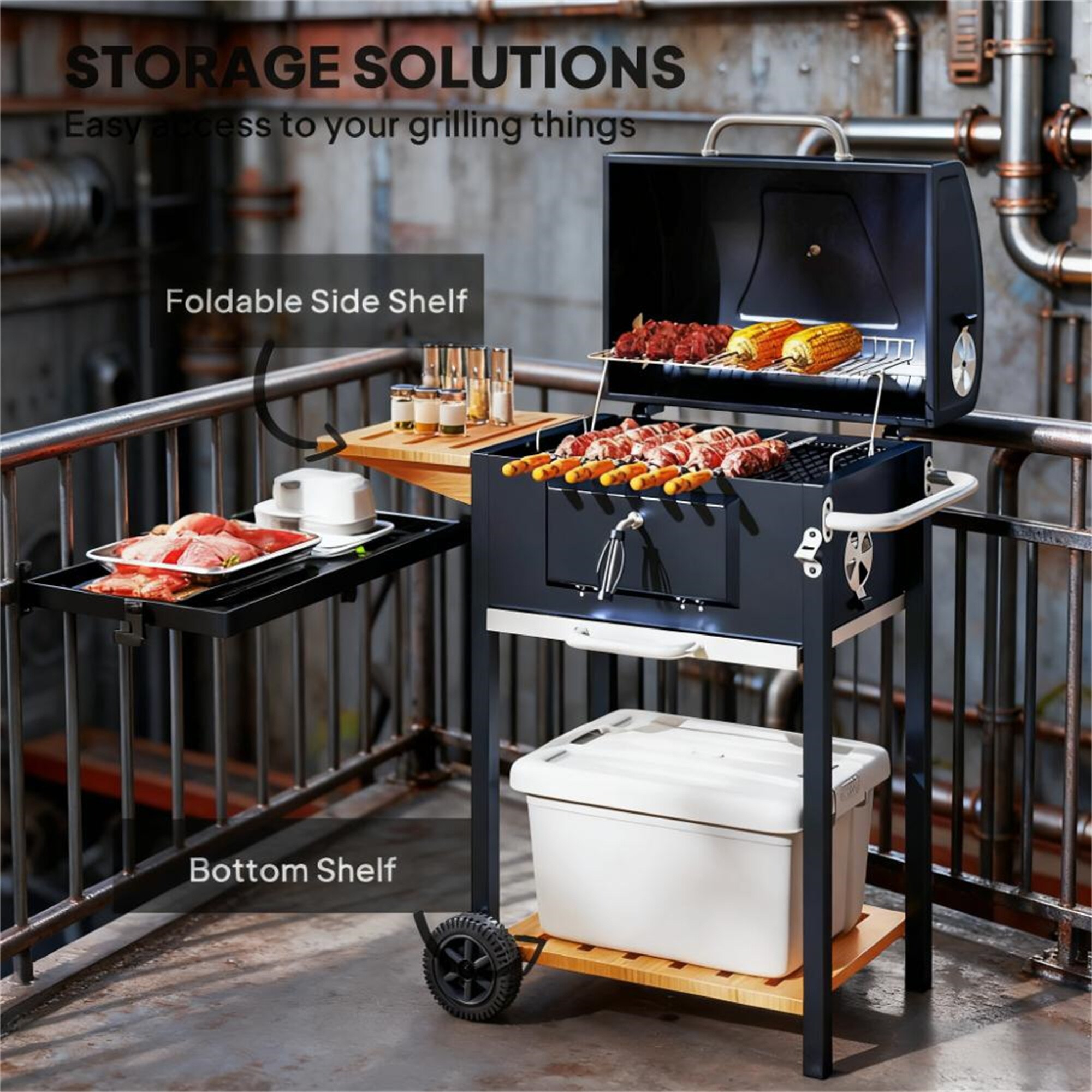 BABOOM BOM-420650-OR Charcoal-Grills - View #7