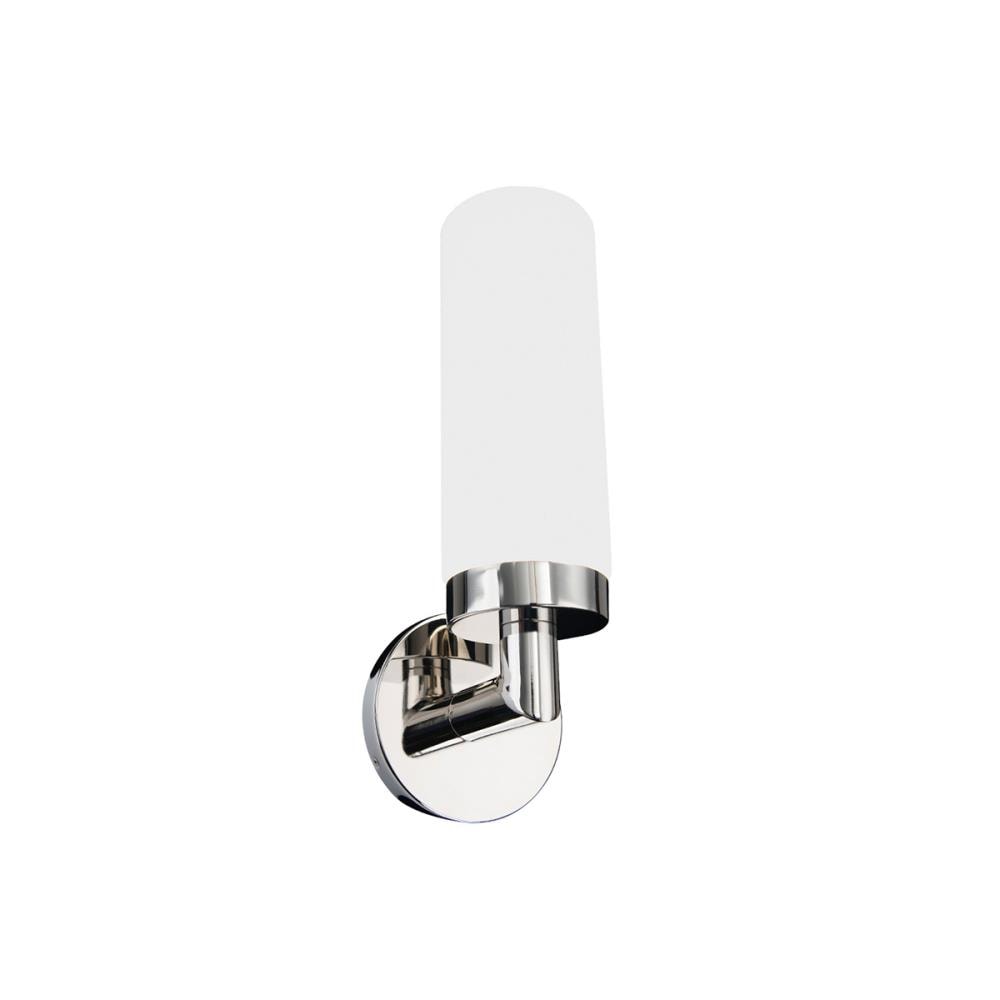 dweLED WS-25014-PN Drake 5-in W 1 -Light Polished Nickel Integrated LED Wall Sconce