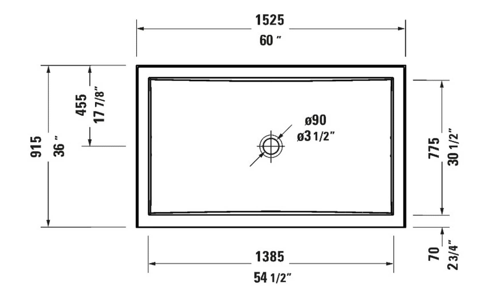 Duravit 720250000000090 Shower-Floors - View #3