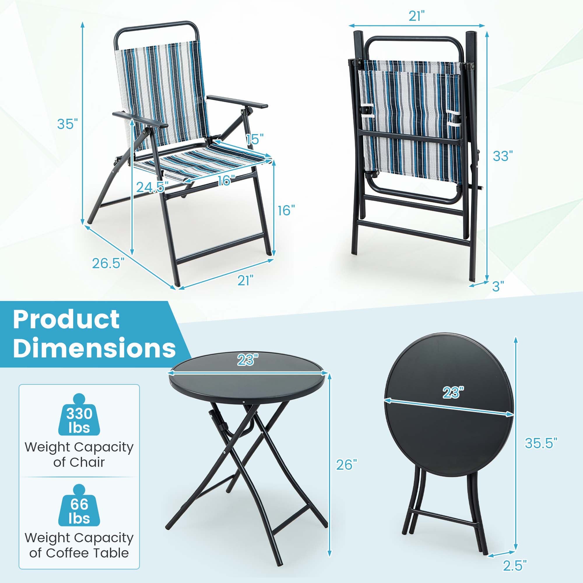 Costway NP11215 Patio-Chairs - View #2