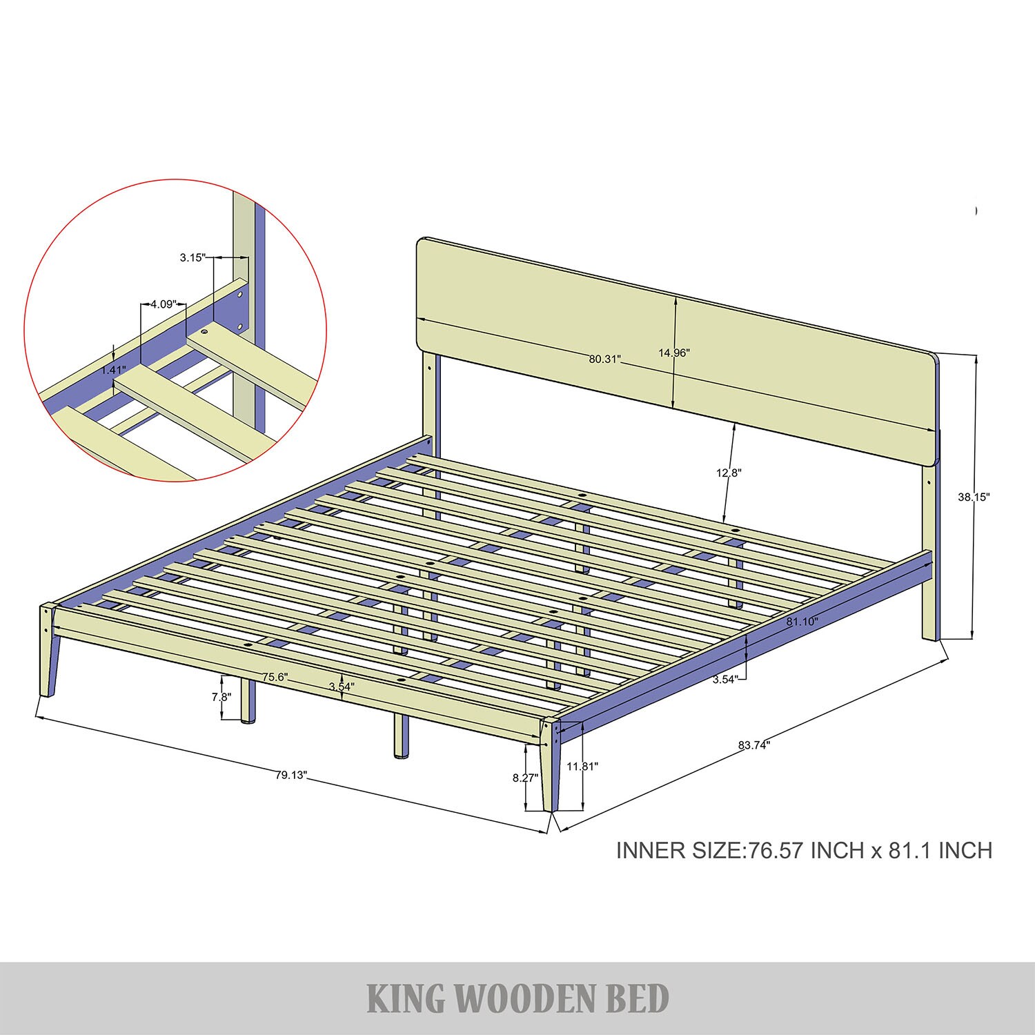 CasePiece C262KPL-NOK-WD beds - View #9