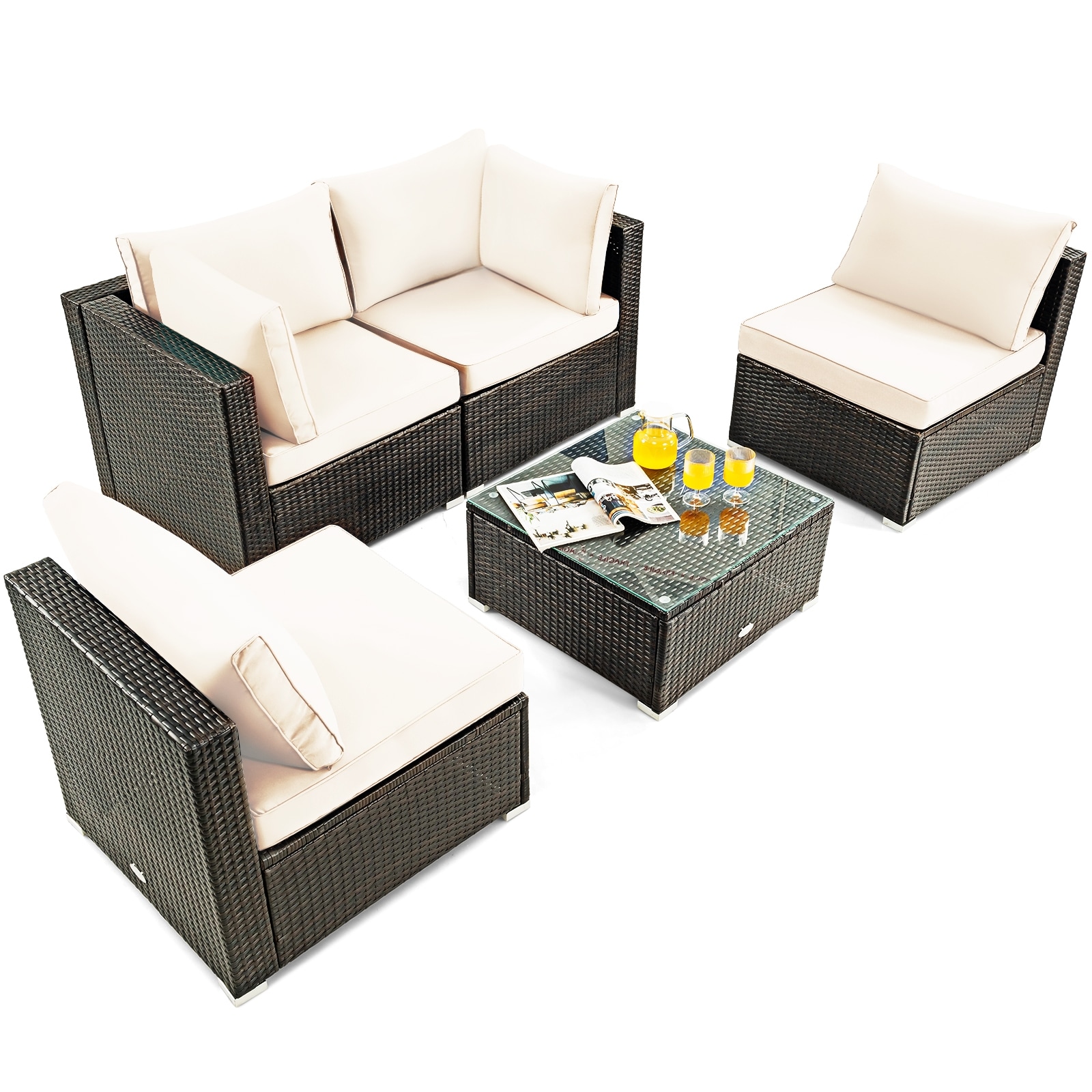 Poinic CWJ68691BWH-X Patio-Sofas-Daybeds - View #7