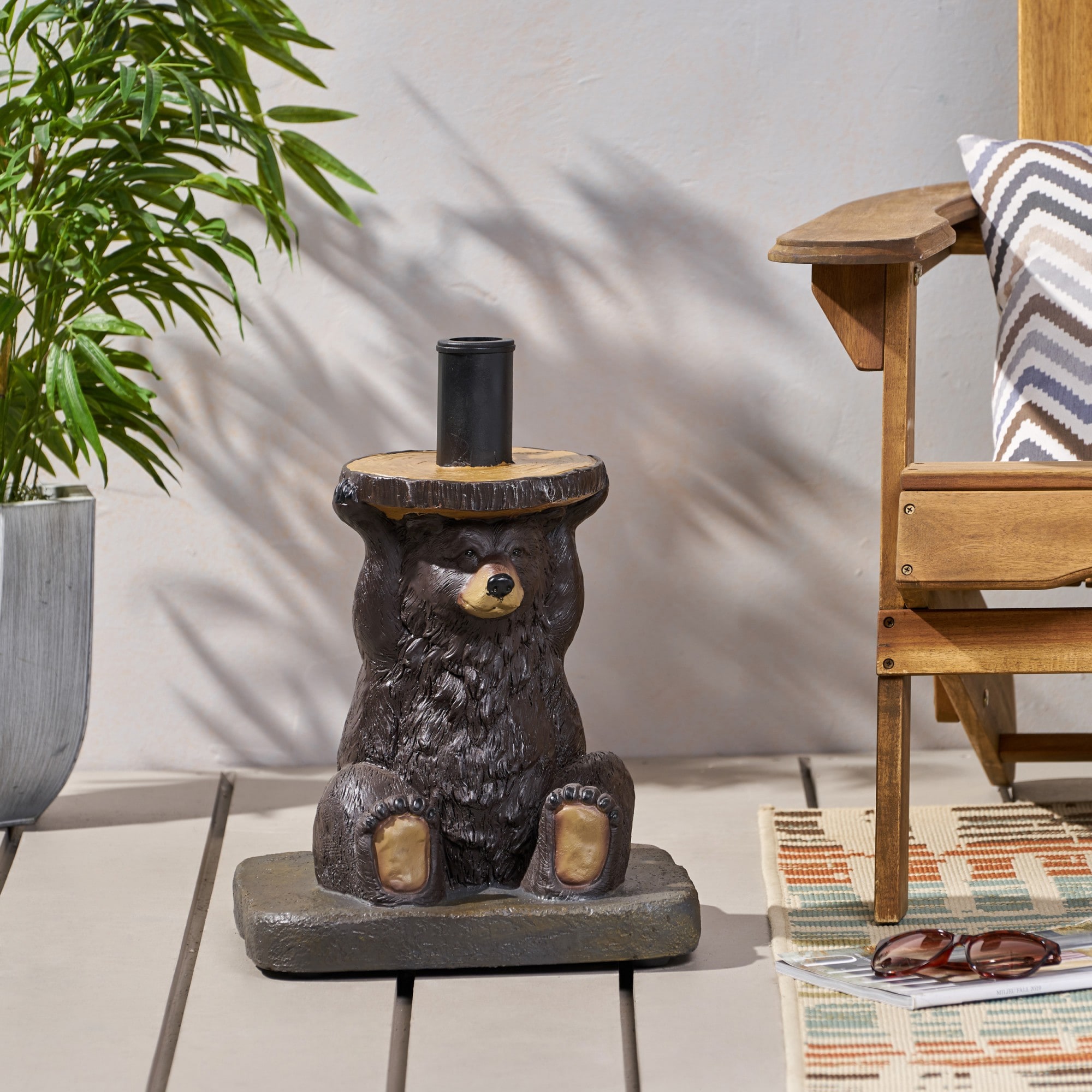 ToolCat LS1-6-UBB 1 -Umbrella Dark Brown Metal Umbrella Stand