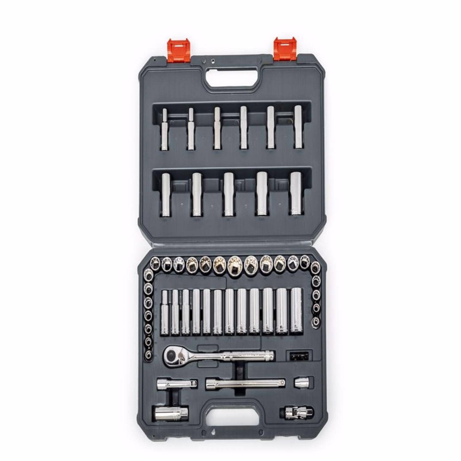 Crescent 3/8 in X 3/8 in drive Metric/SAE 6 and 12 Point Mechanic's Tool Set 57 pc #CSWS10C