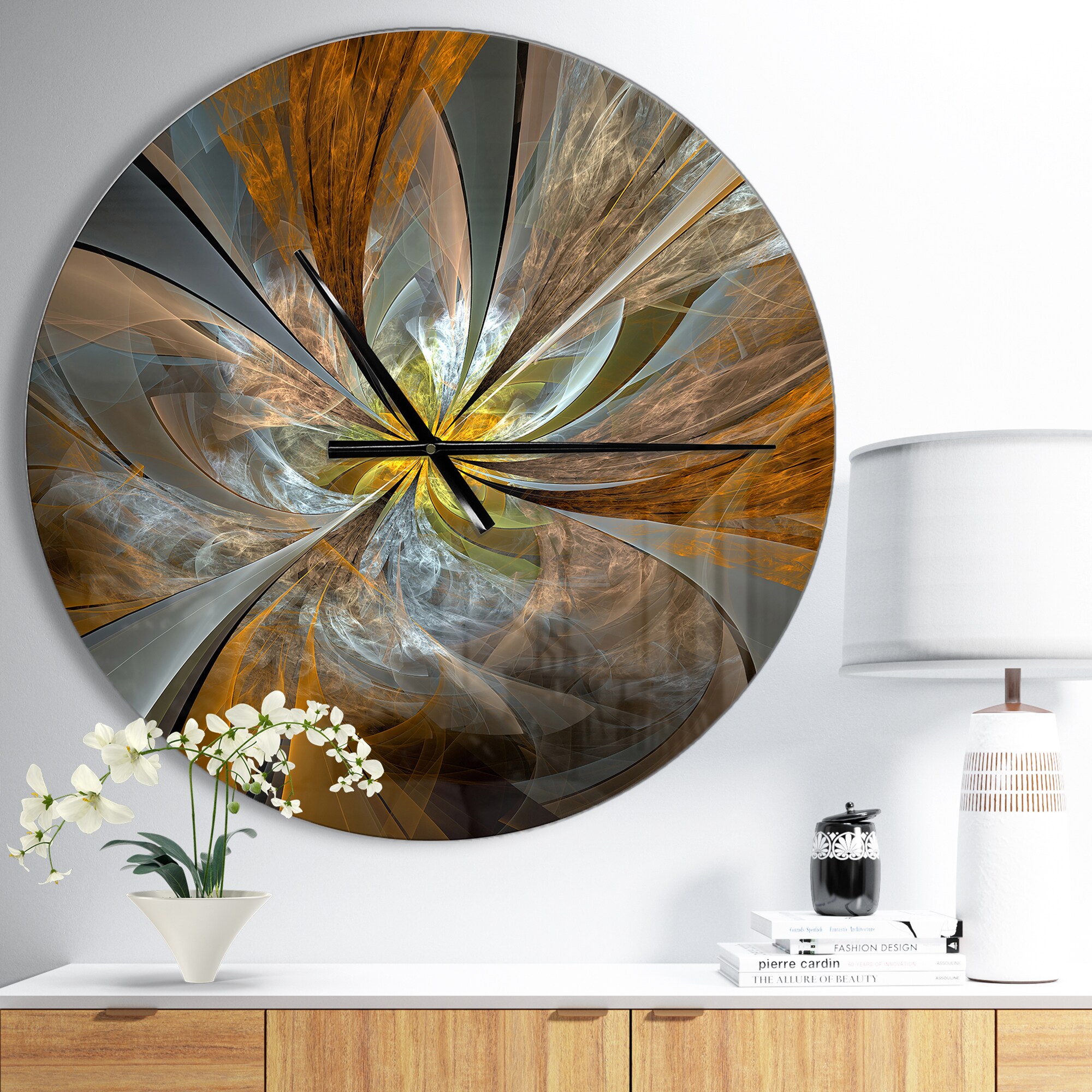 Liquid White Stained Glass V – Designart  Wall Art, Mirrors, Chairs,  Clocks and More