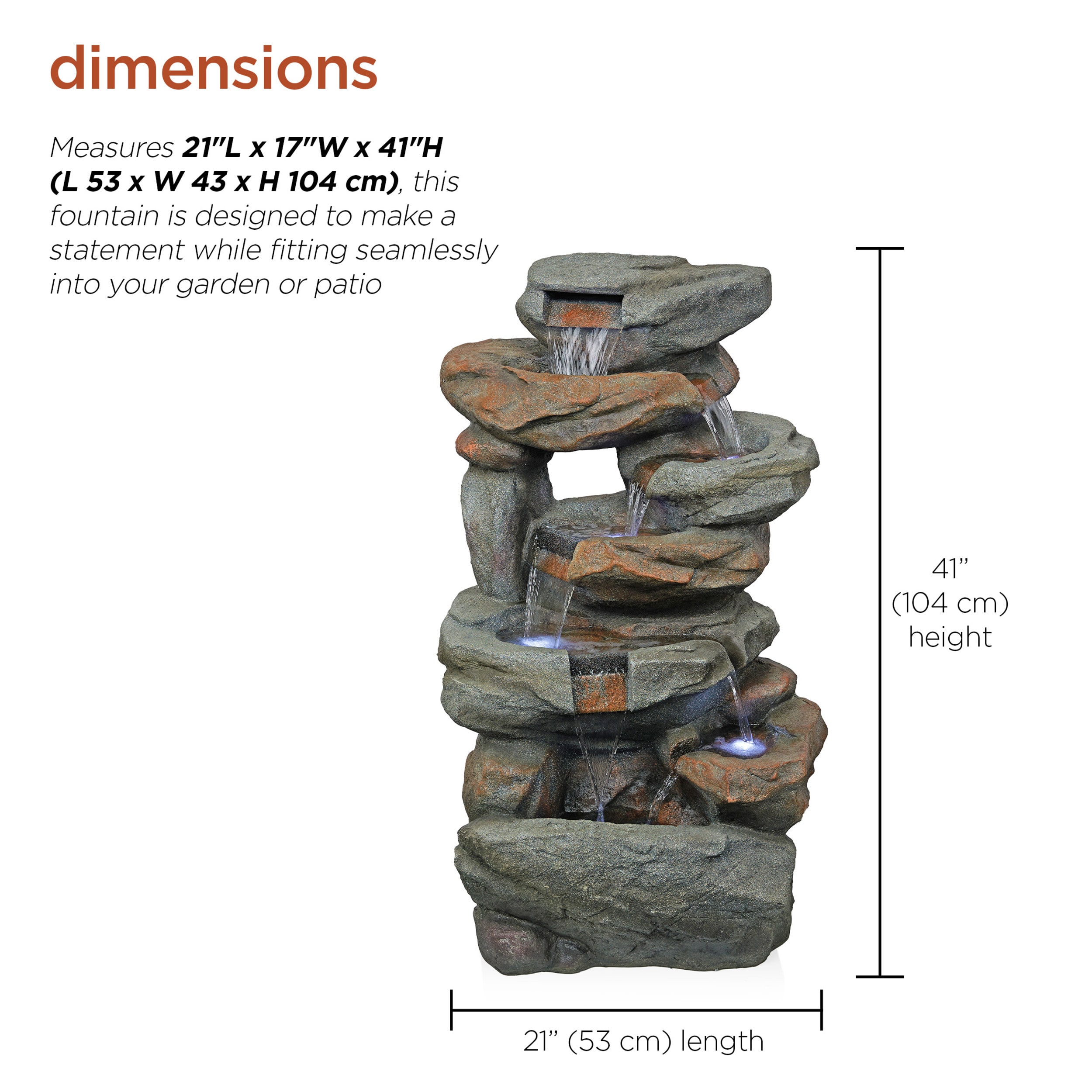 Alpine Corporation WIN1484S fountains - View #5