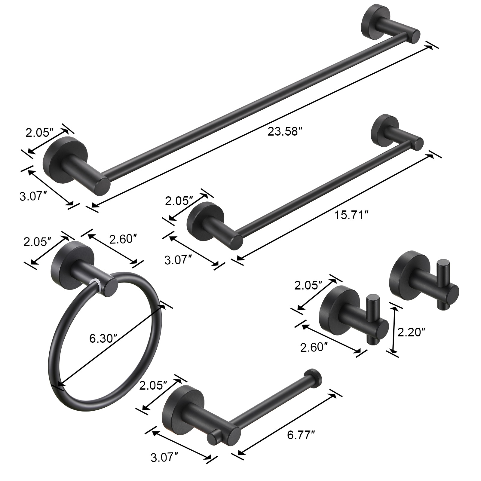 Forclover ALHH-1302VL Decorative-Bath-Hardware-Kits - View #2