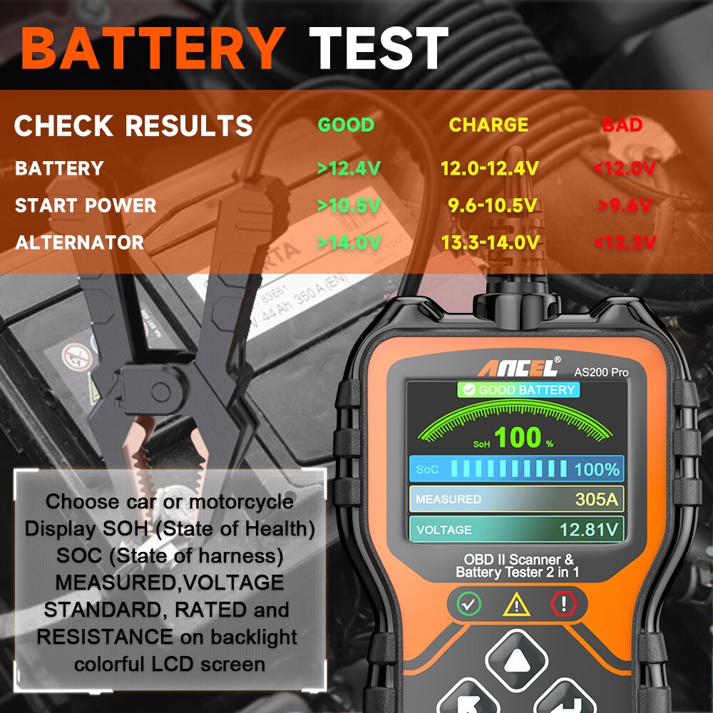 ANCEL AS200 PRO Auto-Diagnostic-Testing-Tools - View #12