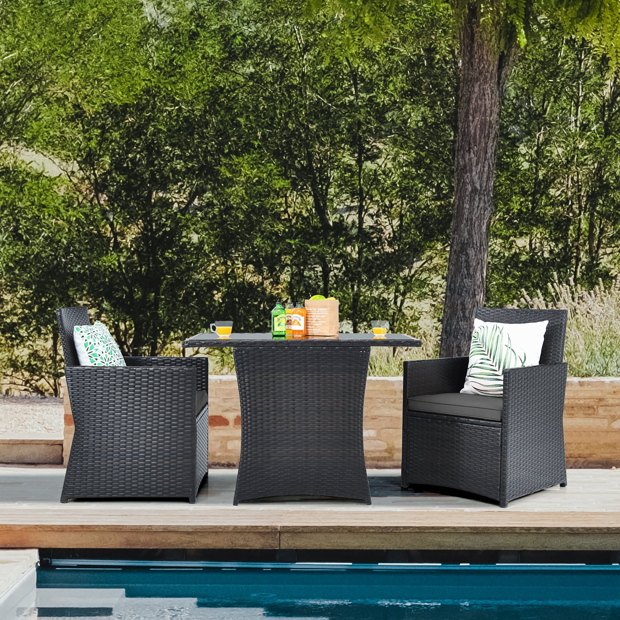 Forclover HYFW-178GR Patio-Conversation-Sets - View #2