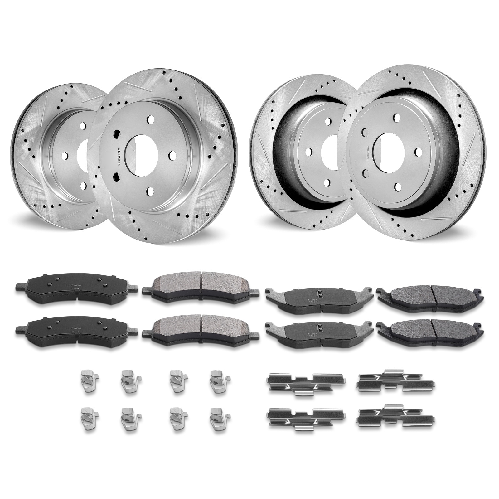 SVOPES SVOPESQCCCPTZ07771V0 Steel Brake service kit Silver